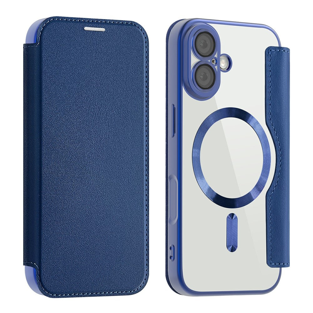 For iPhone 17 Case Compatible with MagSafe RFID Blocking Leather Phone Cover