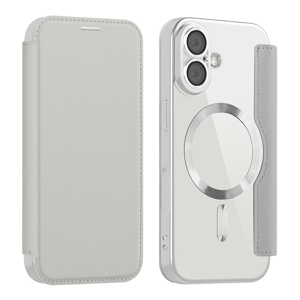For iPhone 17 Case Compatible with MagSafe RFID Blocking Leather Phone Cover