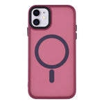 Til iPhone 11 cover, kompatibelt med MagSafe Skin-Touch PC + TPU telefoncover