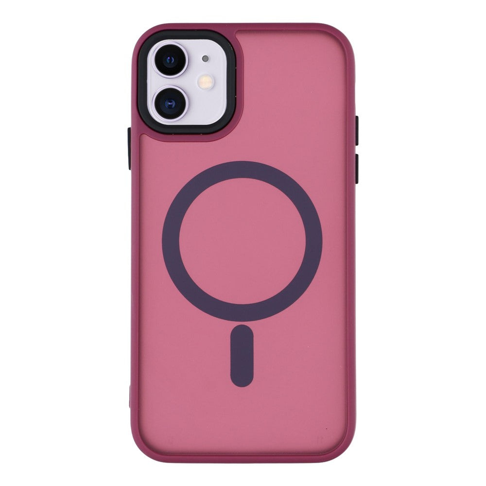 Til iPhone 11 cover, kompatibelt med MagSafe Skin-Touch PC + TPU telefoncover