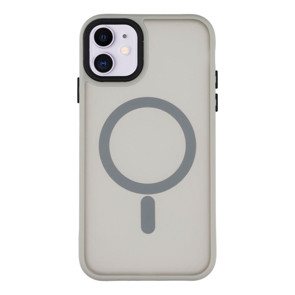 Til iPhone 11 cover, kompatibelt med MagSafe Skin-Touch PC + TPU telefoncover