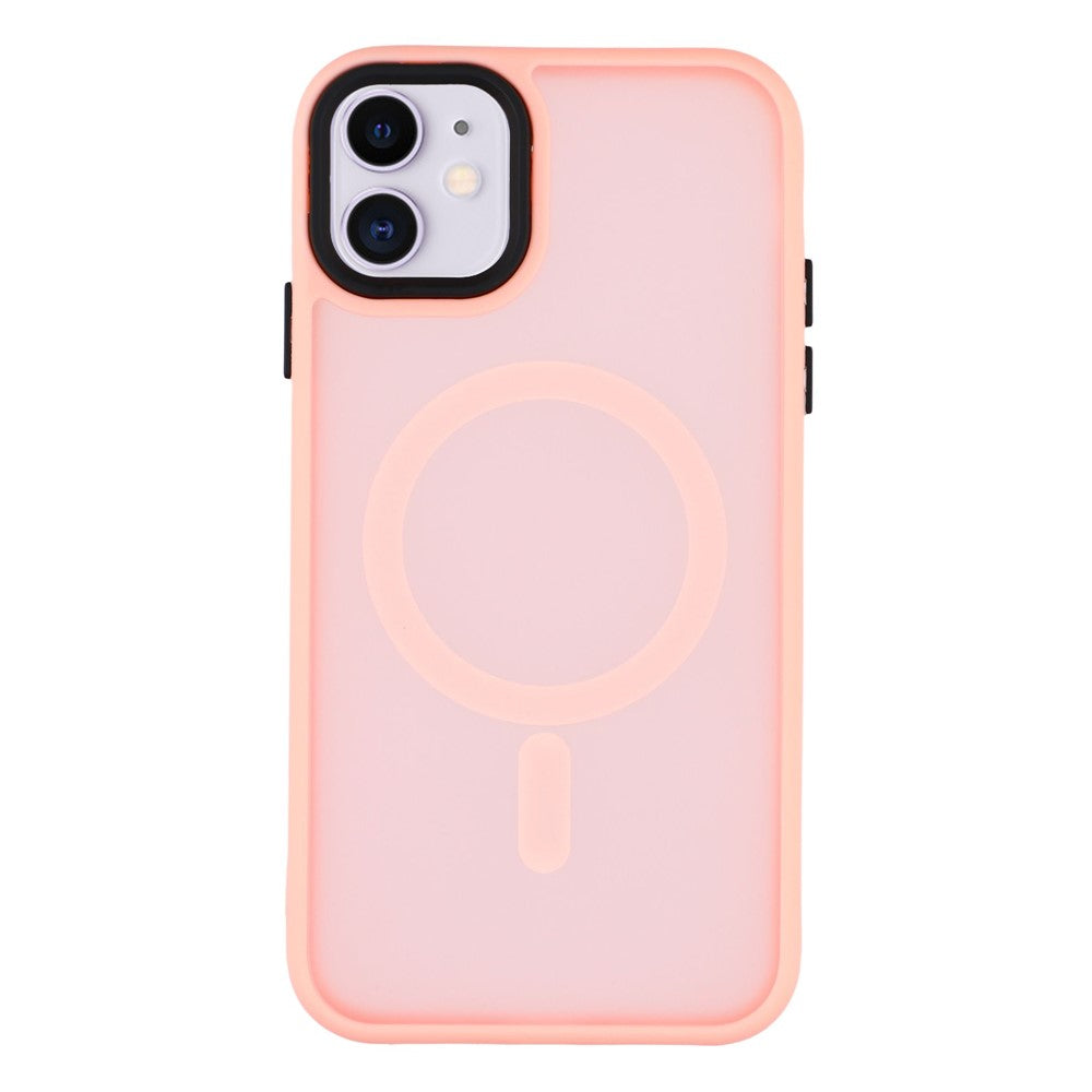 Til iPhone 11 cover, kompatibelt med MagSafe Skin-Touch PC + TPU telefoncover