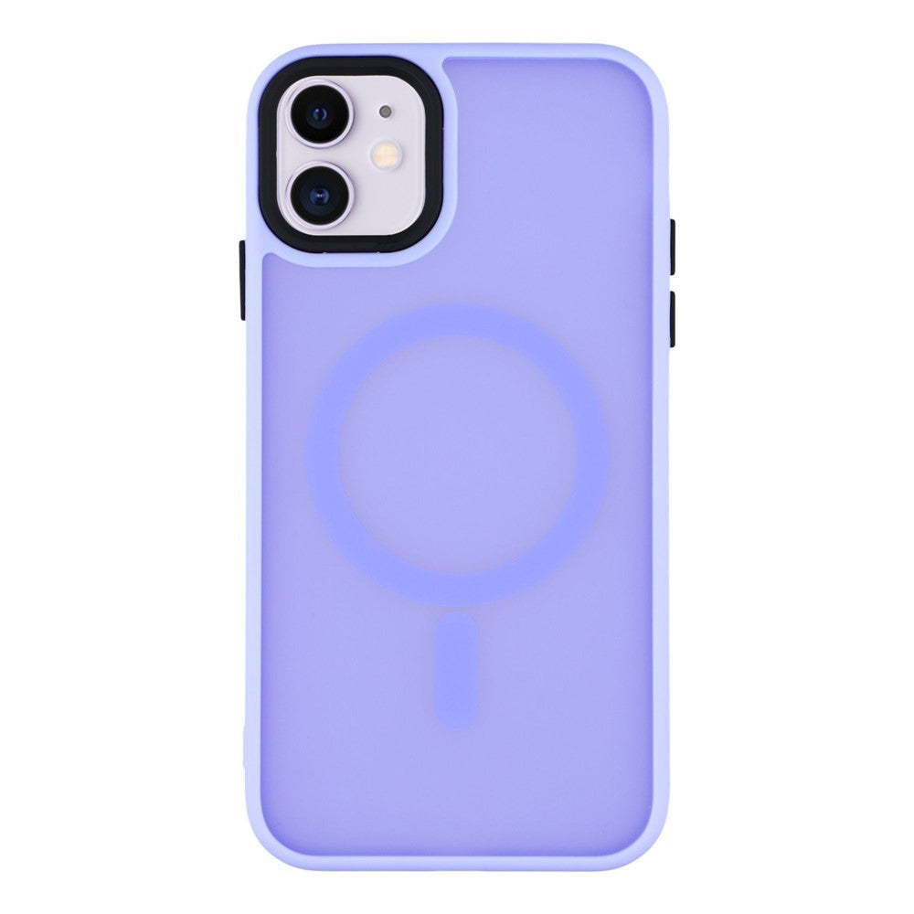 Til iPhone 11 cover, kompatibelt med MagSafe Skin-Touch PC + TPU telefoncover