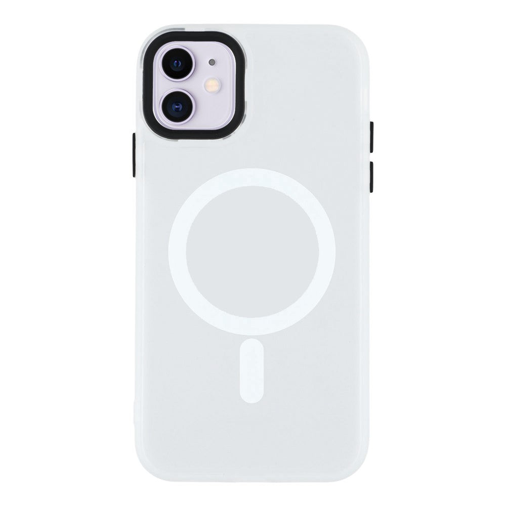 Til iPhone 11 cover, kompatibelt med MagSafe Skin-Touch PC + TPU telefoncover