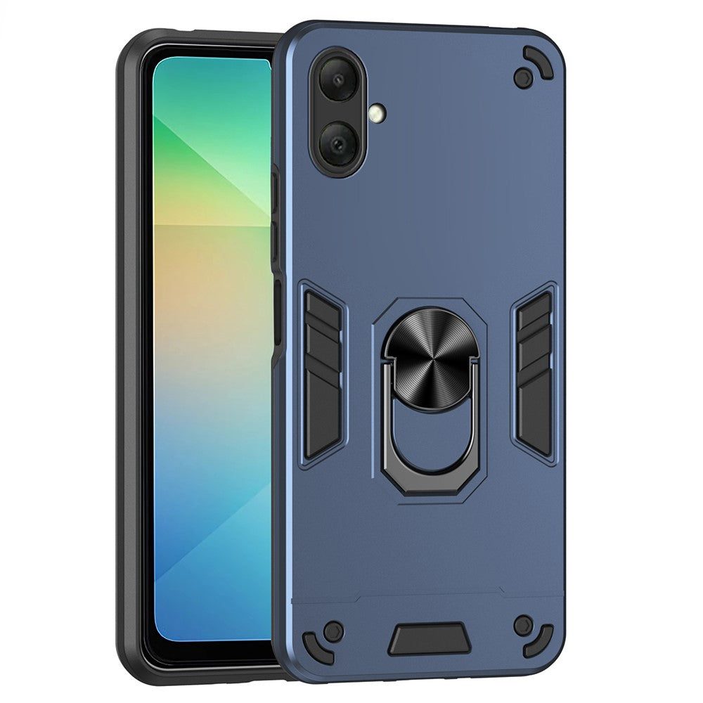 For Samsung Galaxy A08 5G / A08 4G / A07 4G Case PC + TPU Drop Defend Phone Cover with Ring Kickstand