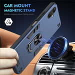 For Samsung Galaxy A08 5G / A08 4G / A07 4G Case PC + TPU Drop Defend Phone Cover with Ring Kickstand