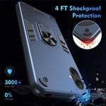 For Samsung Galaxy A08 5G / A08 4G / A07 4G Case PC + TPU Drop Defend Phone Cover with Ring Kickstand