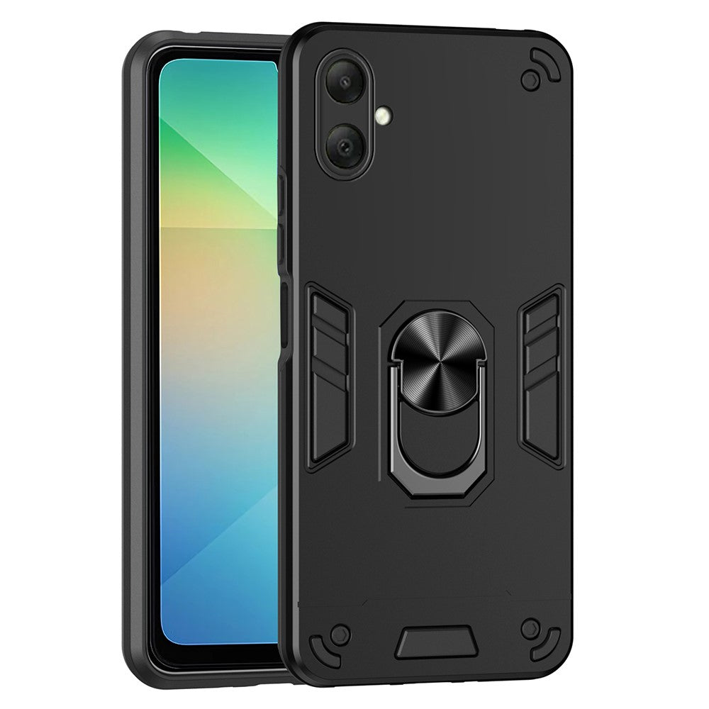 For Samsung Galaxy A08 5G / A08 4G / A07 4G Case PC + TPU Drop Defend Phone Cover with Ring Kickstand