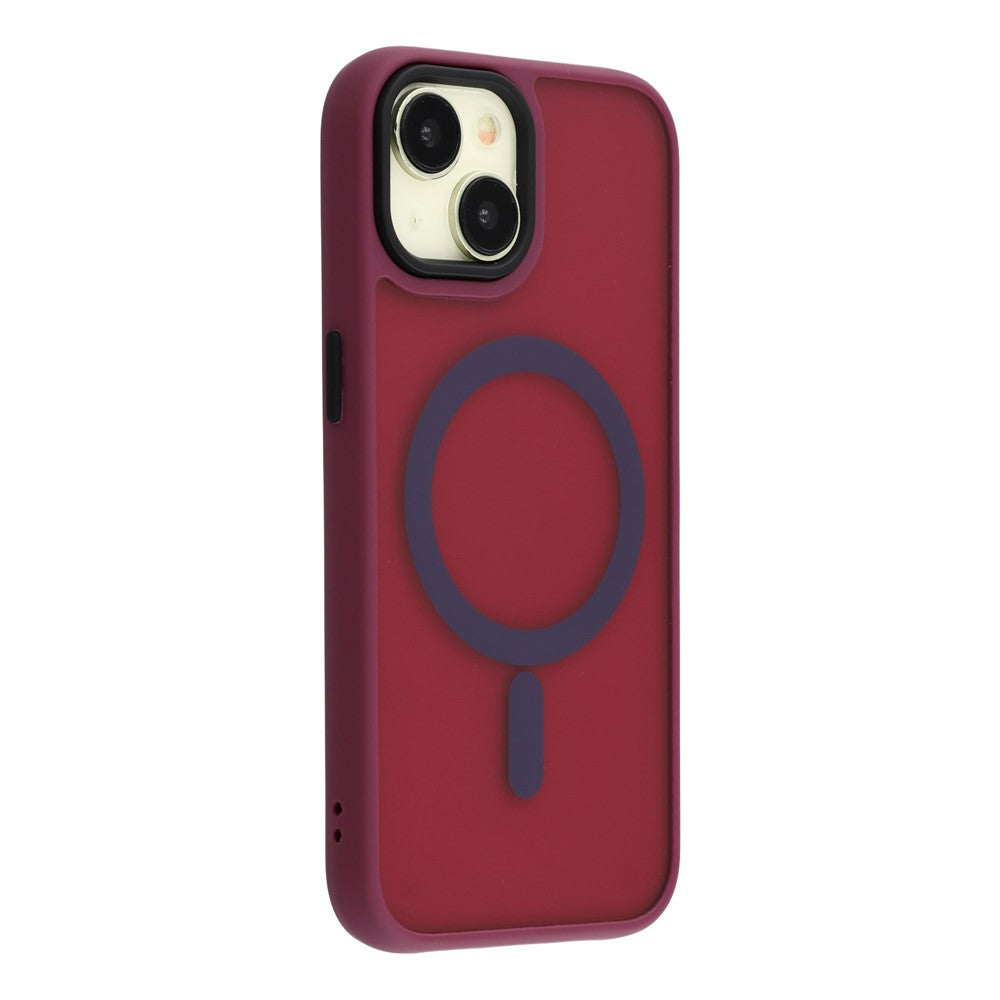 For iPhone 15 Case Compatible with MagSafe Skin-Touch PC + TPU Phone Cover