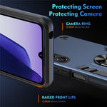 Til Samsung Galaxy A18 5G / A18 4G / A17 5G / A17 4G Cover PC + TPU Drop Defend Telefoncover med Ring Kickstand