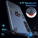 Til Samsung Galaxy A18 5G / A18 4G / A17 5G / A17 4G Cover PC + TPU Drop Defend Telefoncover med Ring Kickstand