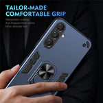 Til Samsung Galaxy A18 5G / A18 4G / A17 5G / A17 4G Cover PC + TPU Drop Defend Telefoncover med Ring Kickstand
