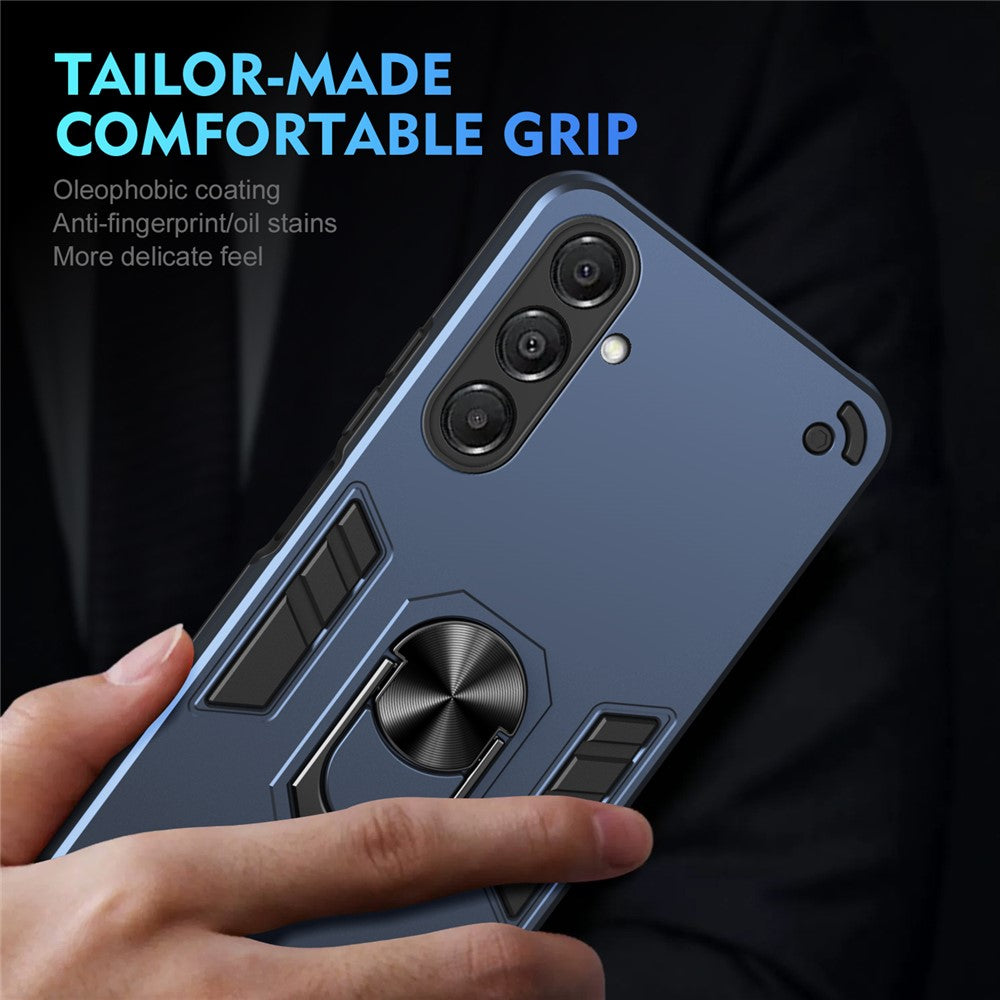 Til Samsung Galaxy A18 5G / A18 4G / A17 5G / A17 4G Cover PC + TPU Drop Defend Telefoncover med Ring Kickstand