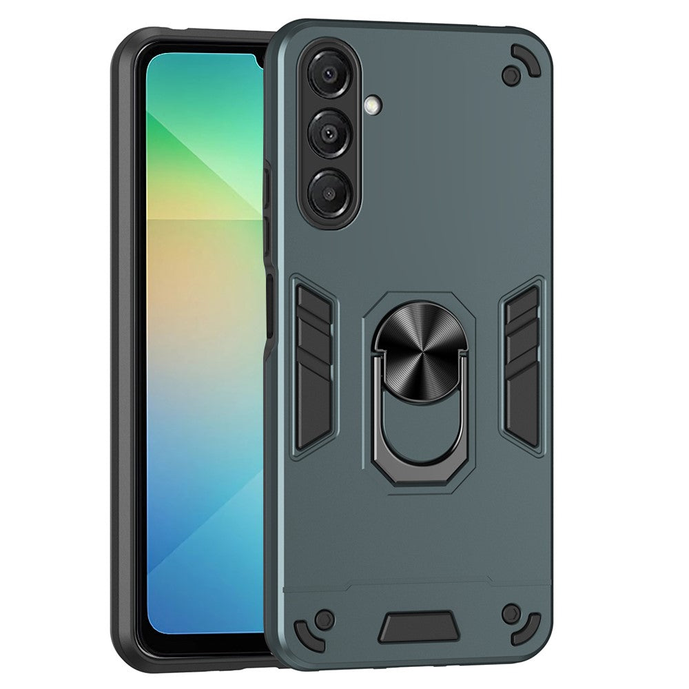Til Samsung Galaxy A18 5G / A18 4G / A17 5G / A17 4G Cover PC + TPU Drop Defend Telefoncover med Ring Kickstand