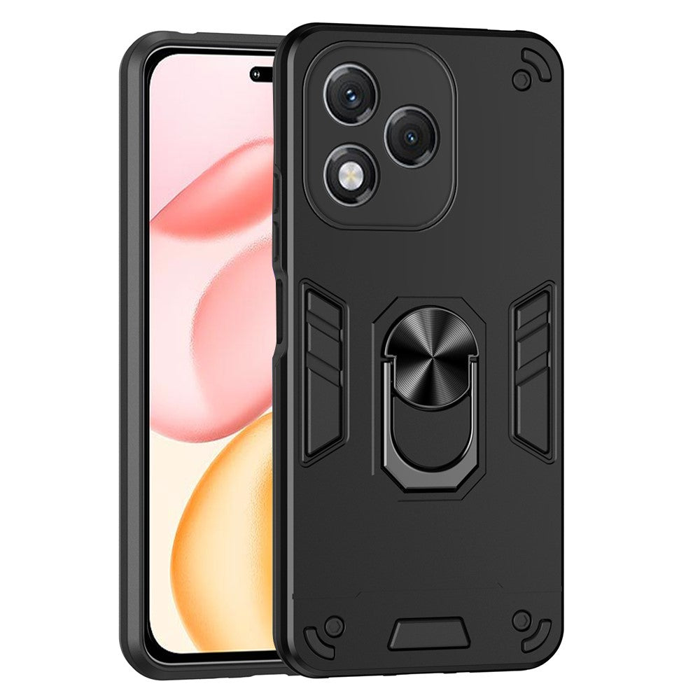 For Honor 400 Lite 5G Case PC + TPU Drop Defend Phone Cover with Ring Kickstand