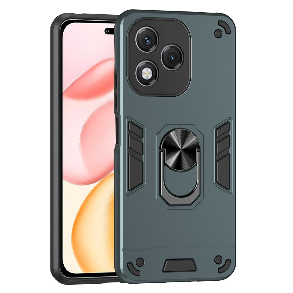 For Honor 400 Lite 5G Case PC + TPU Drop Defend Phone Cover with Ring Kickstand