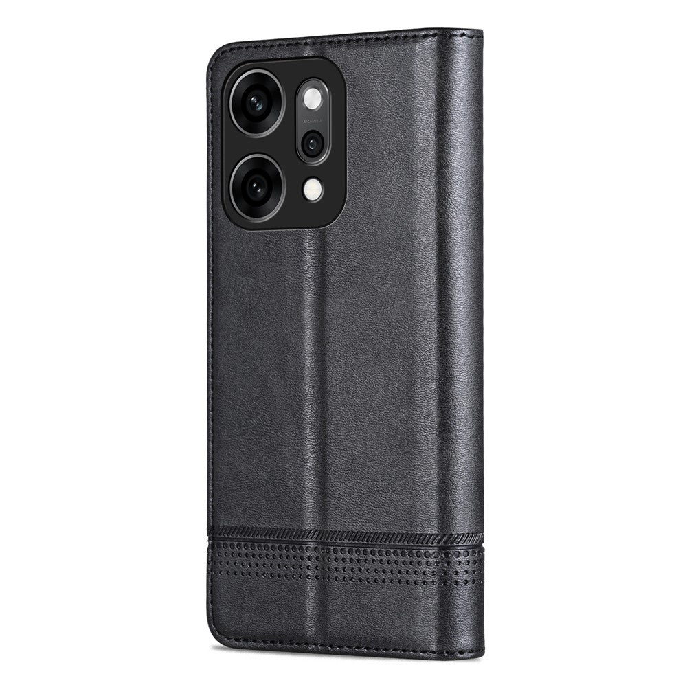 AZNS For Oppo Reno14 Pro 5G (Global) Case Cowhide Texture PU Leather Wallet Phone Cover