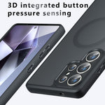 Samsung Galaxy S22 Ultra 5G Magnetiskt Skal TPU + PC Matt Skin Touch mobilskal