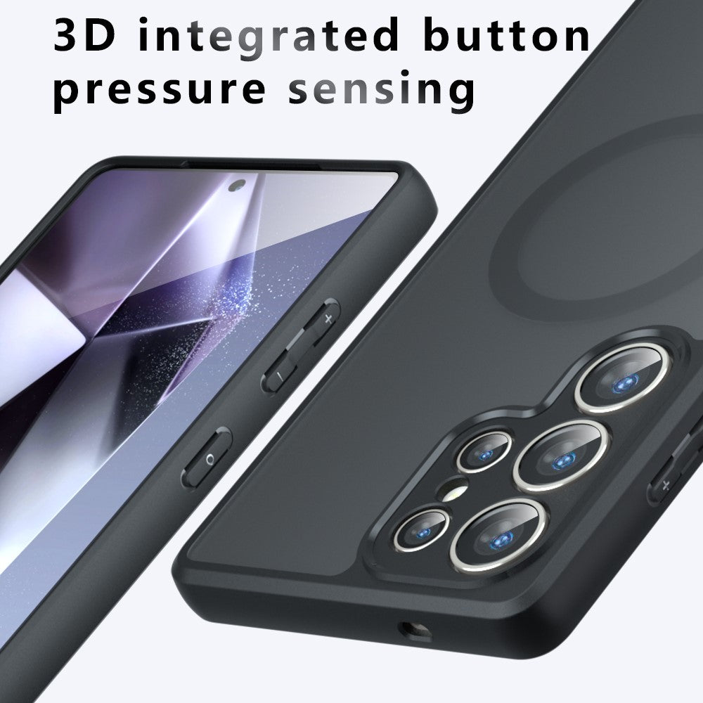 Samsung Galaxy S22 Ultra 5G Magnetiskt Skal TPU + PC Matt Skin Touch mobilskal