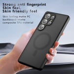 Samsung Galaxy S22 Ultra 5G Magnetiskt Skal TPU + PC Matt Skin Touch mobilskal