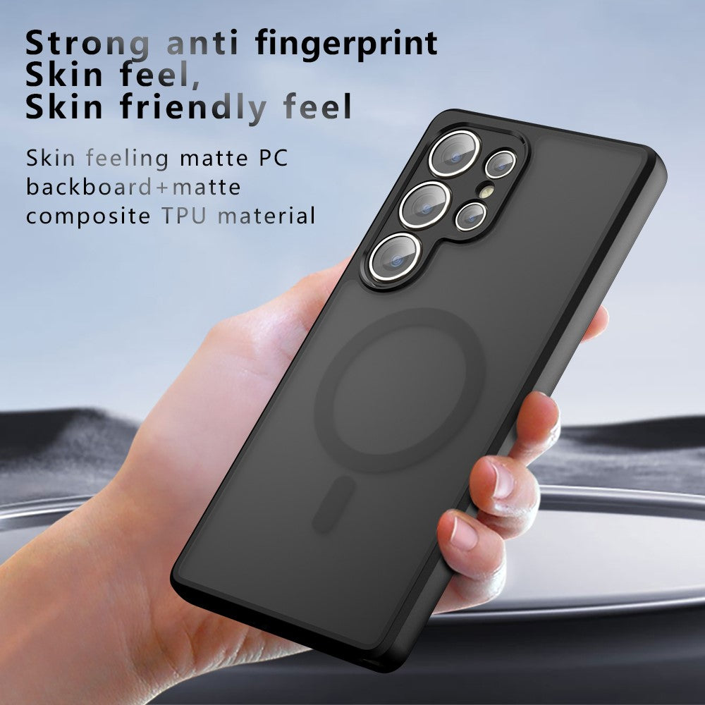 Samsung Galaxy S22 Ultra 5G Magnetiskt Skal TPU + PC Matt Skin Touch mobilskal