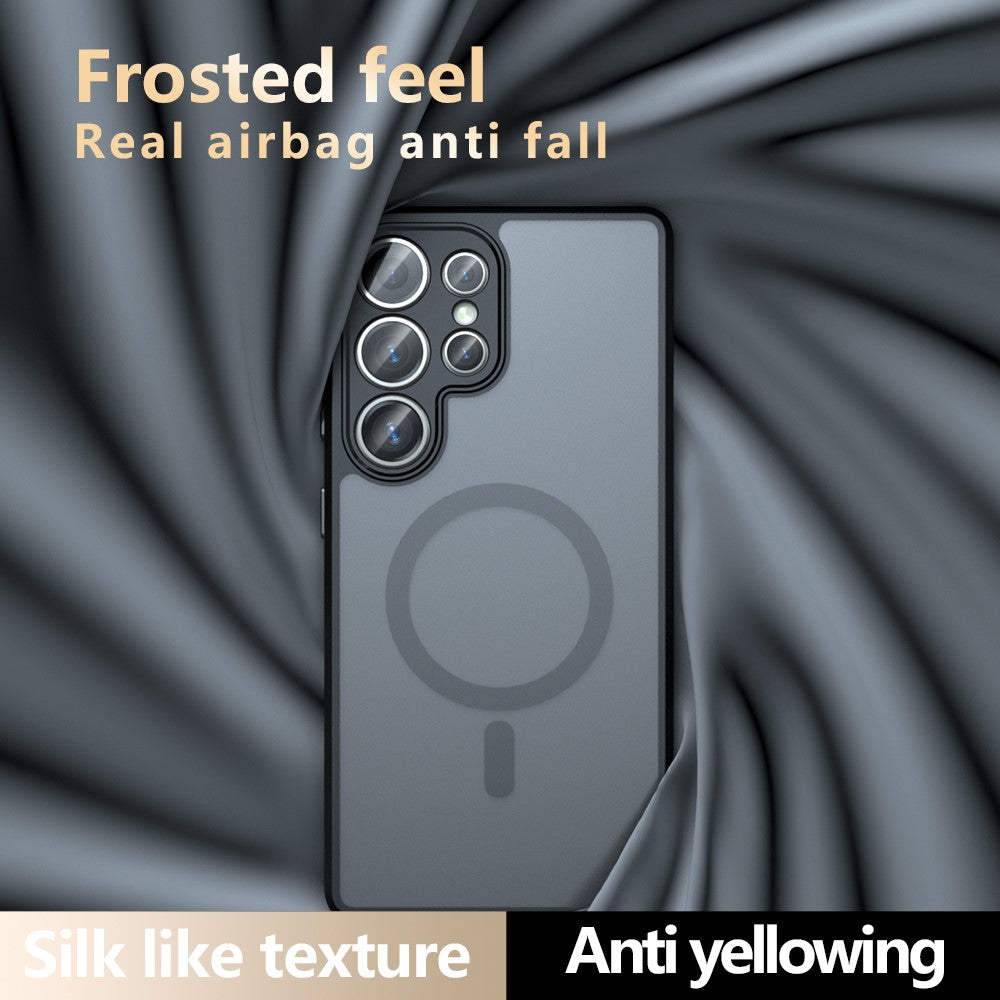 Samsung Galaxy S22 Ultra 5G Magnetiskt Skal TPU + PC Matt Skin Touch mobilskal