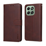 ENKAY HAT PRINCE til Honor X6b 4G / Honor X5b Plus / Honor X6c 4G PU læderpungcover Telefonstativ med hærdet glas