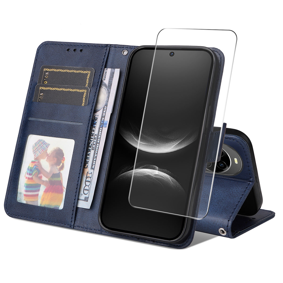 ENKAY HAT PRINCE For Huawei nova 14 5G PU Leather Wallet Case   Phone Stand Cover with Tempered Glass