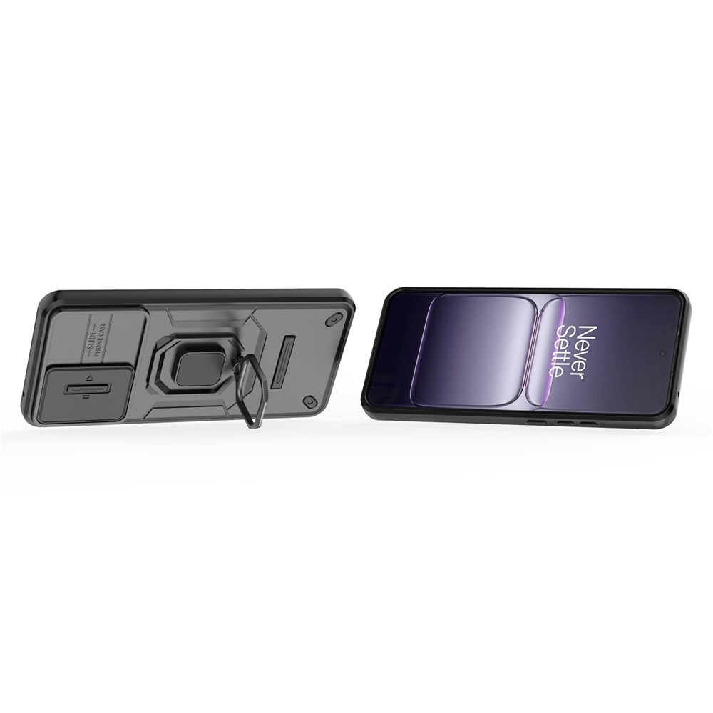 OnePlus Nord CE5 5G / Ace 5 Racing 5G-cover i PC + TPU med stativ, mobil- og linsebeskyttelse