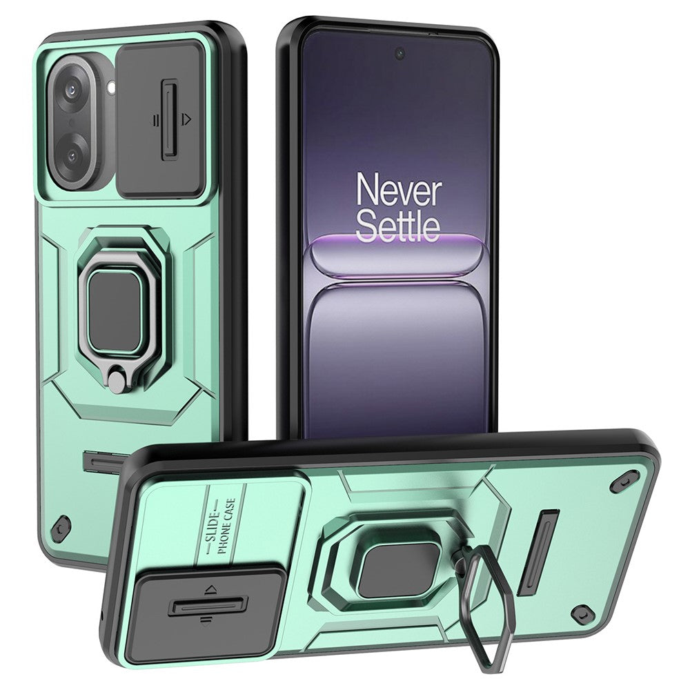 OnePlus Nord CE5 5G / Ace 5 Racing 5G-cover i PC + TPU med stativ, mobil- og linsebeskyttelse