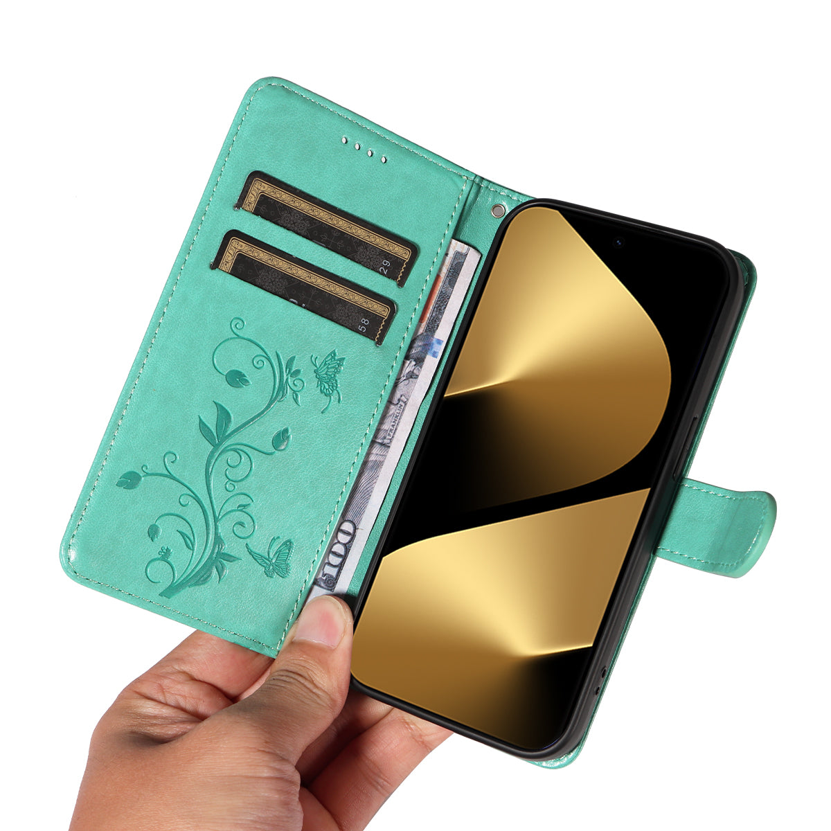 For Huawei Pura 80 Ultra PU Leather Cases Flower Pattern Wallet Stand Phone Cover with Strap
