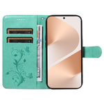 For Huawei Pura 80 PU Leather Cases Flower Pattern Wallet Stand Phone Cover with Strap