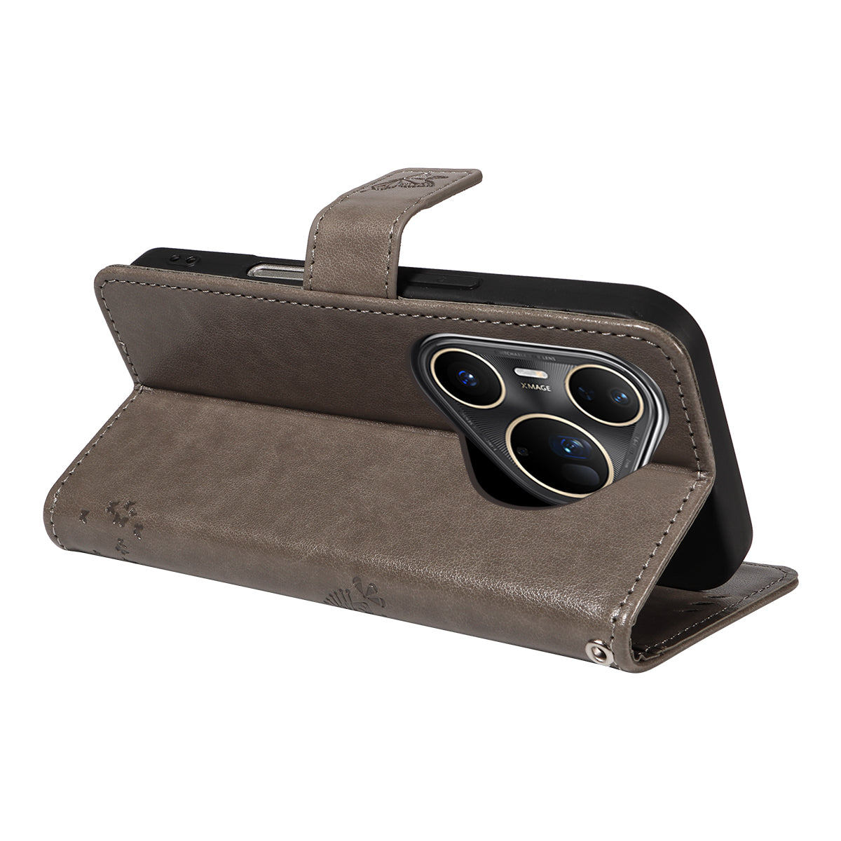 For Huawei Pura 80 Ultra Phone Case with Stand Cat Tree Pattern Leather Wallet Mobile Cover