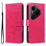 For Huawei Pura 80 Pro+ / Huawei Pura 80 Pro Phone Case with Stand Cat Tree Pattern Leather Wallet Mobile Cover