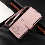 For Huawei Pura 80 Case Cat Pattern Imprint Leather Phone Cover with Wrist Strap