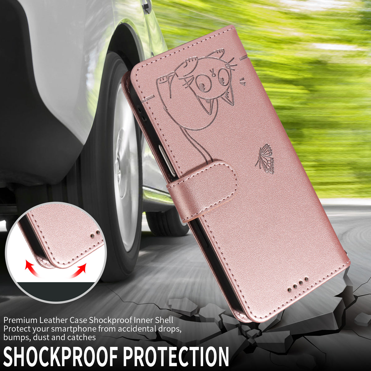 For Huawei Pura 80 Case Cat Pattern Imprint Leather Phone Cover with Wrist Strap