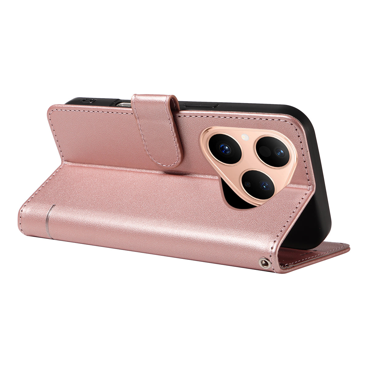 For Huawei Pura 80 Case Cat Pattern Imprint Leather Phone Cover with Wrist Strap