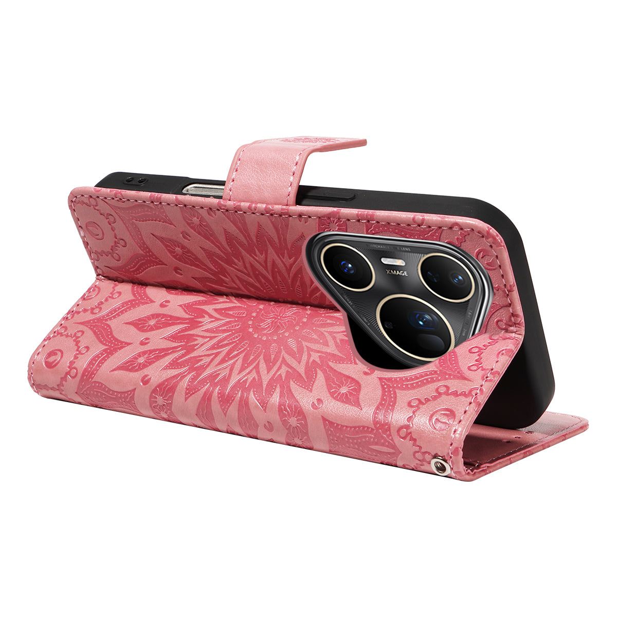 For Huawei Pura 80 Ultra Leather Wallet Case Sunflower Imprinted Phone Cover