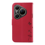 For Huawei Pura 80 Ultra Leather Wallet Case with Strap Dandelion Imprint Phone Stand Cover