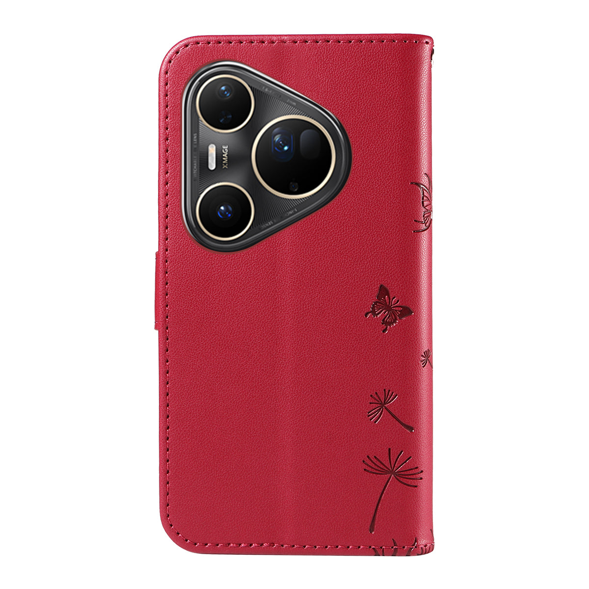 For Huawei Pura 80 Ultra Leather Wallet Case with Strap Dandelion Imprint Phone Stand Cover