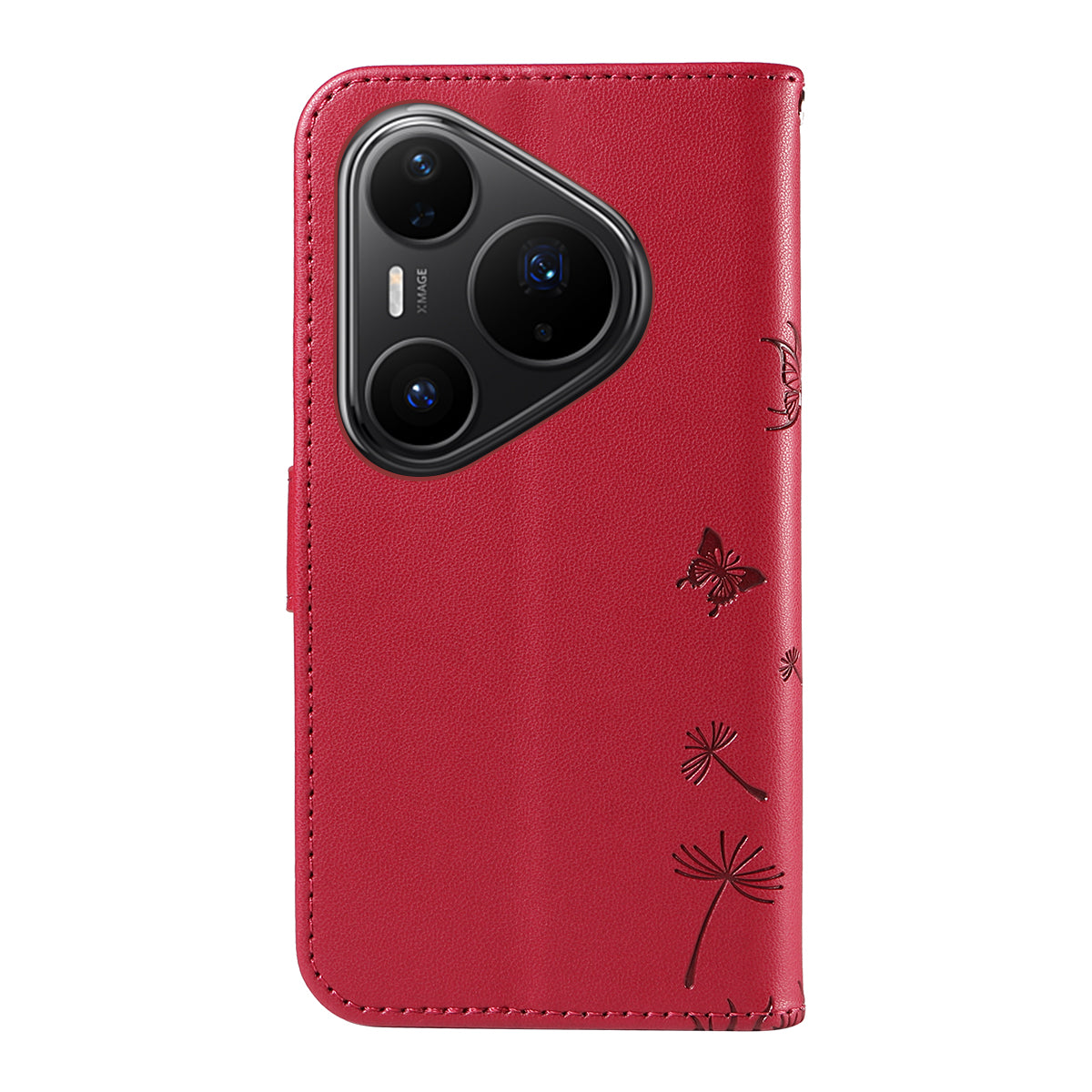 Huawei Pura 80 Pro+ / Huawei Pura 80 Pro læderpung-etui med rem, mælkebøttemønster og mobilstativ
