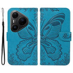 For Huawei Pura 80 Pro+ / Huawei Pura 80 Pro Case Butterfly Pattern PU Leather Folio Flip Phone Cover