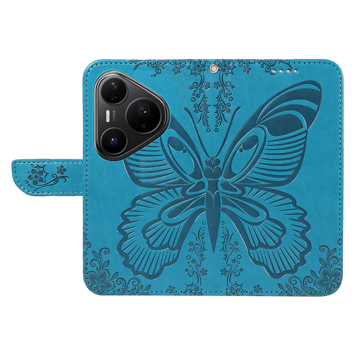 For Huawei Pura 80 Pro+ / Huawei Pura 80 Pro Case Butterfly Pattern PU Leather Folio Flip Phone Cover