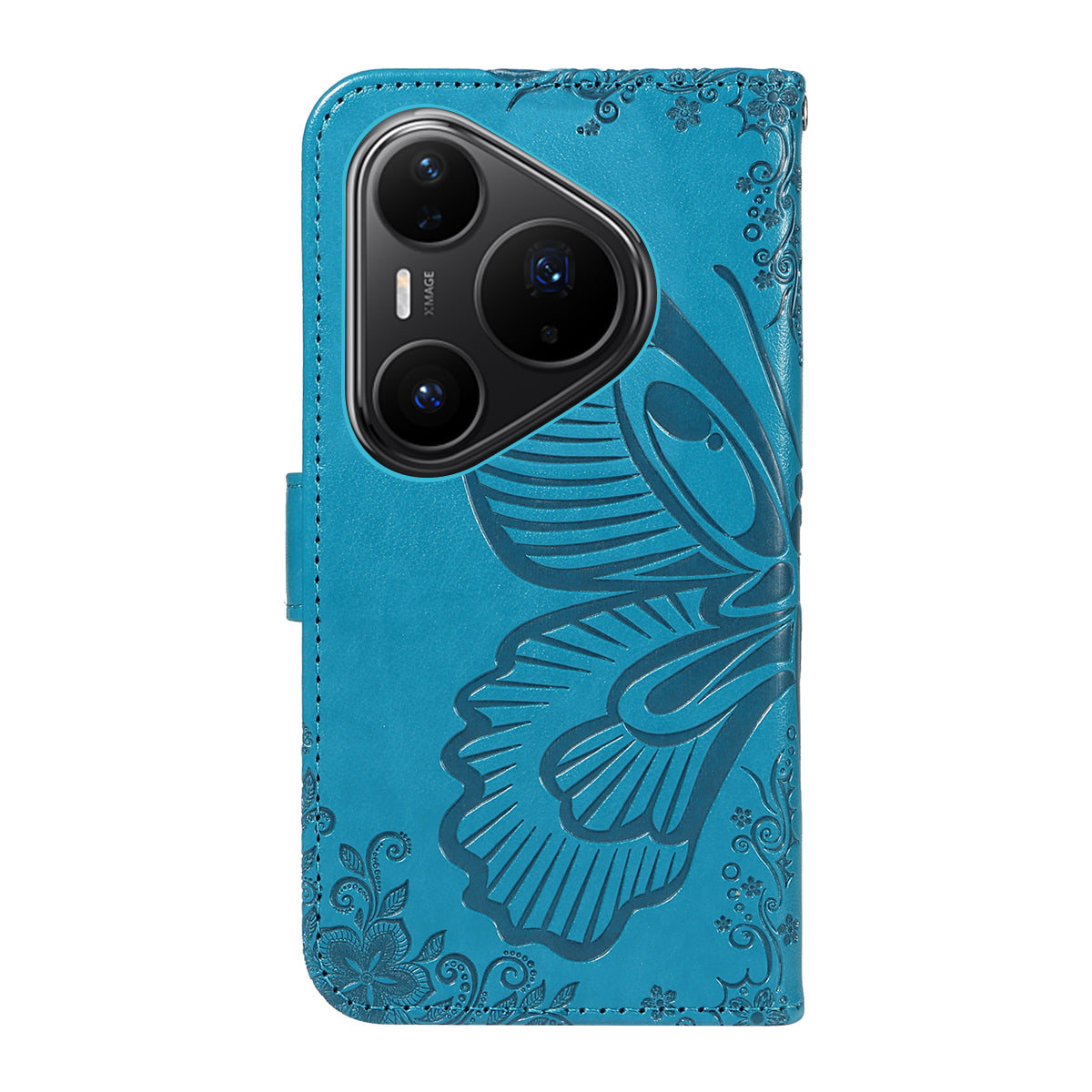 For Huawei Pura 80 Pro+ / Huawei Pura 80 Pro Case Butterfly Pattern PU Leather Folio Flip Phone Cover