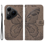 For Huawei Pura 80 Pro+ / Huawei Pura 80 Pro Case Butterfly Pattern PU Leather Folio Flip Phone Cover