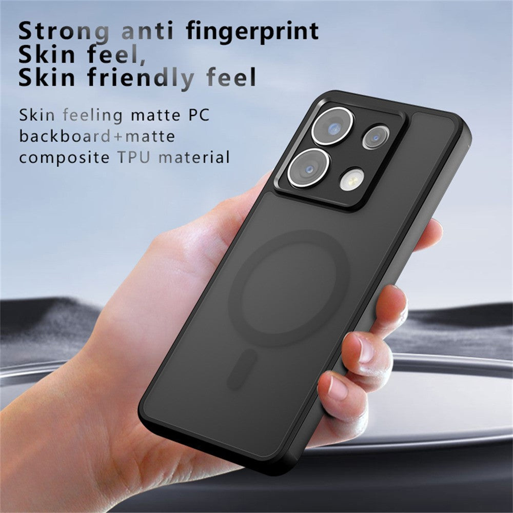 Magnetiskt skal för Xiaomi Redmi Note 13 Pro 4G matt hud med pekskärm