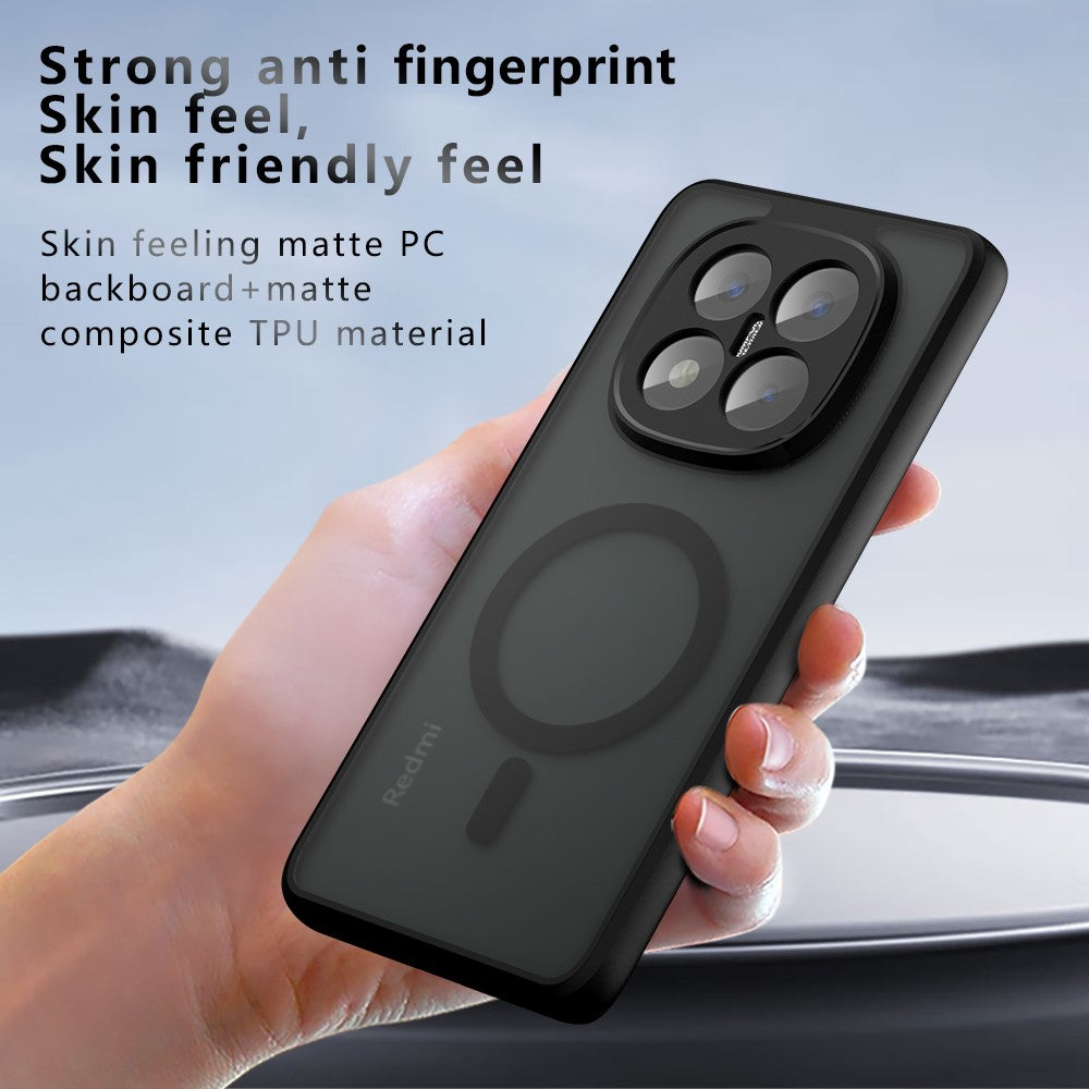 Magnetic Case for Xiaomi Redmi Note 14 Pro+ 5G Matte Skin Touch Phone Cover