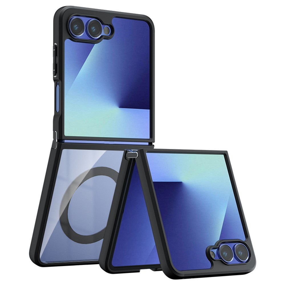 For Samsung Galaxy Z Flip7 5G Case Magnetic Case Clear TPU + PC Shockproof Phone Cover