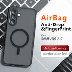 Til Samsung Galaxy A17 5G / A17 4G Magnetisk Cover TPU + PC Mat Overflade Touch Telefoncover