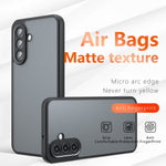 Til Samsung Galaxy A17 5G / A17 4G cover Skin-Touch TPU + PC mat telefonbagcover, transparent sort